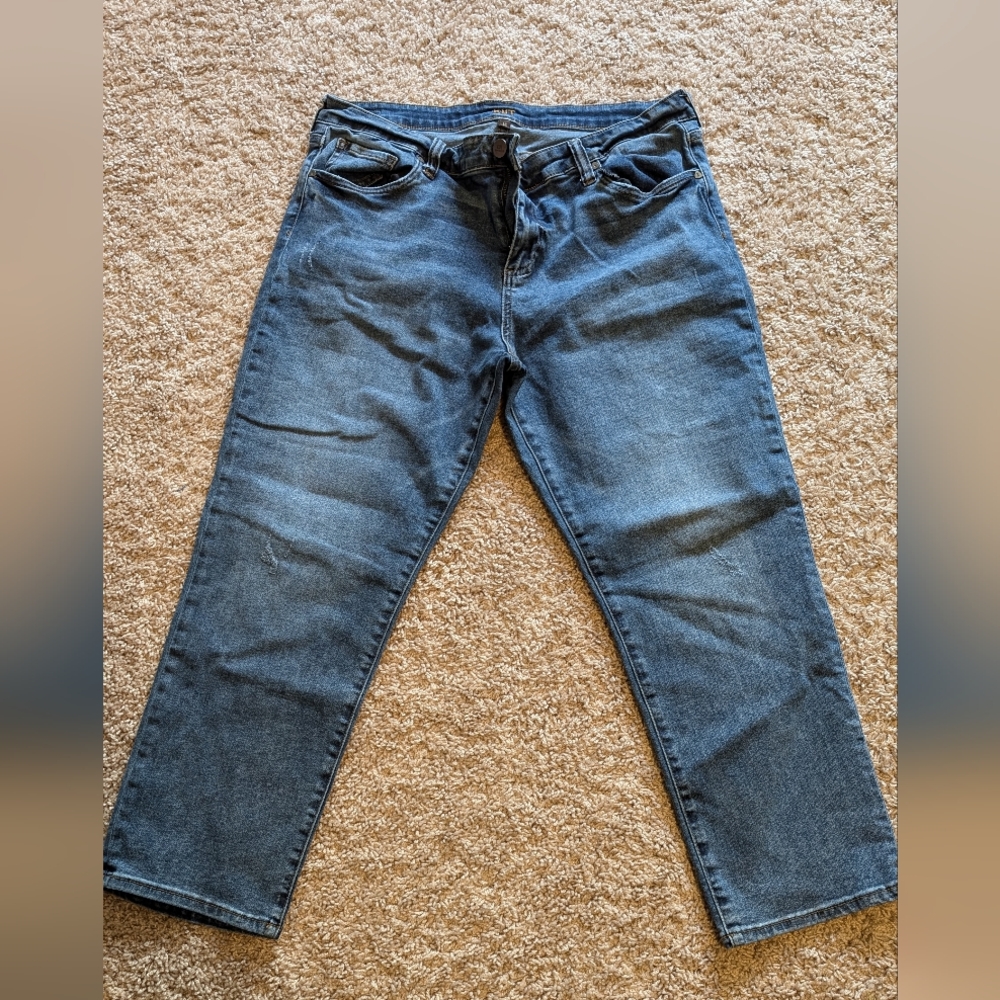 Kut Crop Roll Up Jeans